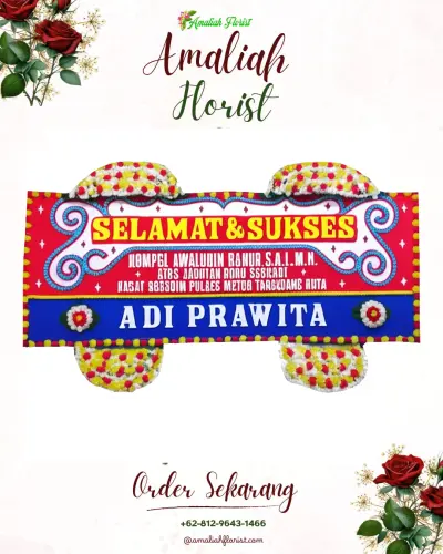 Karangan Bunga Ucapan Selamat di Ambal